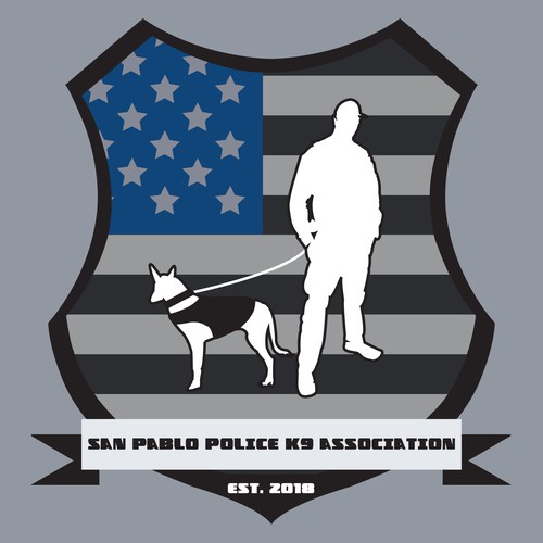 Police logo with the title 'San Pablo Police K9 Association'