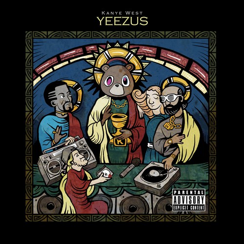 Adobe Photoshop artwork with the title 'Kanye West’s cover'