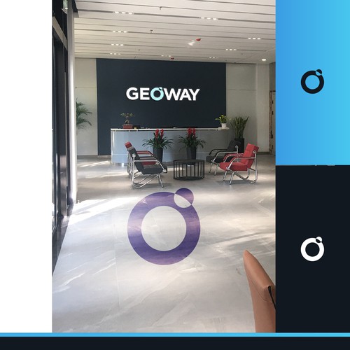 Earth logo with the title 'Geoway'