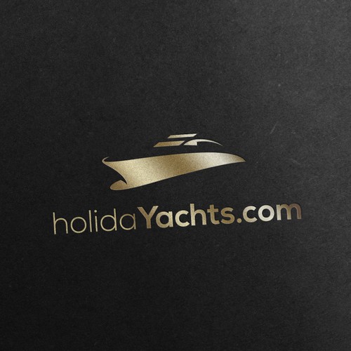 Ship logo with the title 'Elegant and beautiful yacht logo'