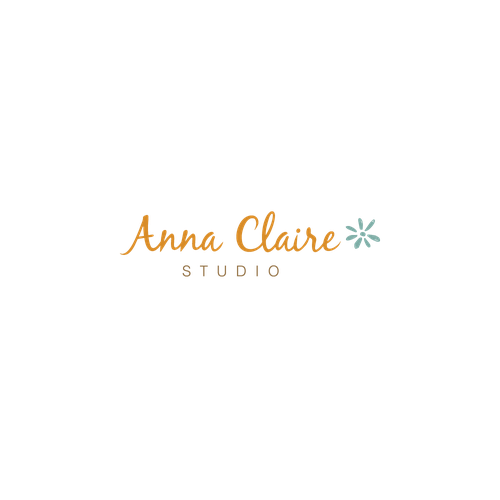 Photography studio logo with the title 'Anna Claire Studio Logo'
