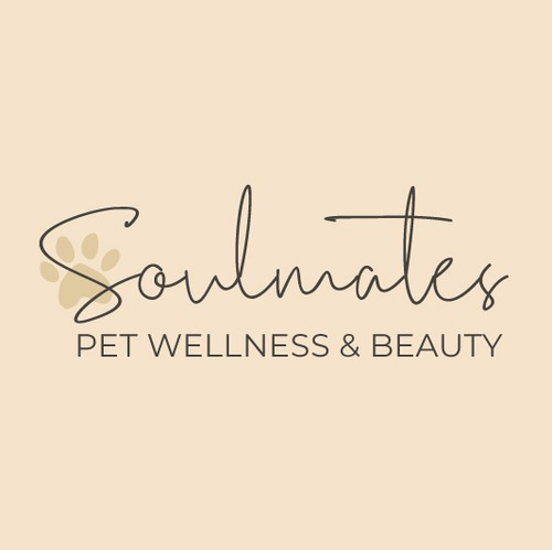 Paw design with the title 'Pet Wellness & Beauty Logo'
