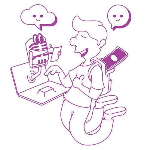 Lead design with the title 'web illustration'