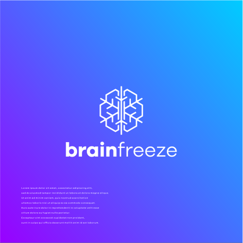 Snow logo with the title 'brainfreeze'