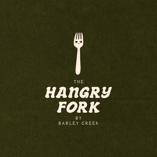 Design with the title 'Logo Concept for The Hangry Fork'