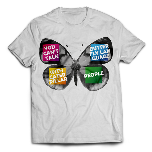 Quote t-shirt with the title 'T-shirt design with the quote'