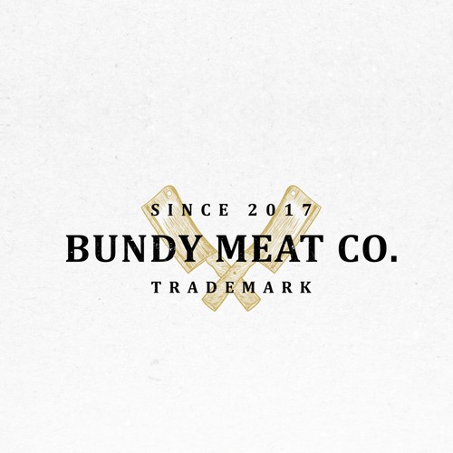 Butchery logo with the title 'Concept for Bundy Meat Co'