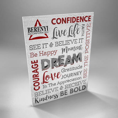Textured design with the title 'Inspirational Greeting Card'
