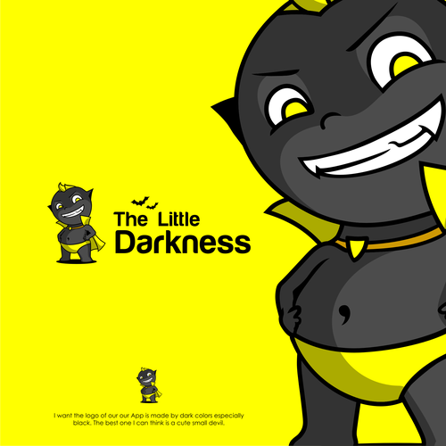 Devil logo with the title 'Little Devil for The Little Darkness mascot contest'