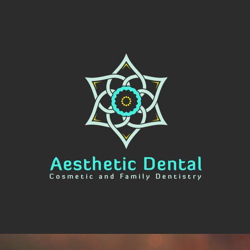 Symmetrical logo with the title 'Logo concept for Aesthetic Dental'