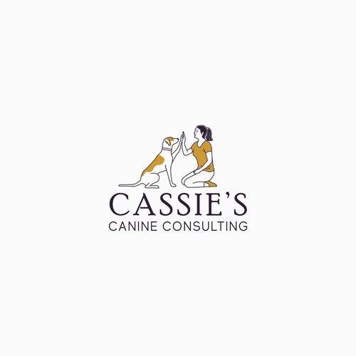 Dog training logo with the title 'NANINE CONSULTING'