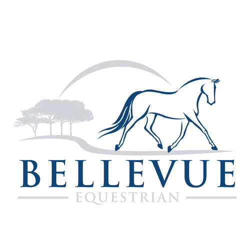 Riding logo with the title 'Equestrian logo'