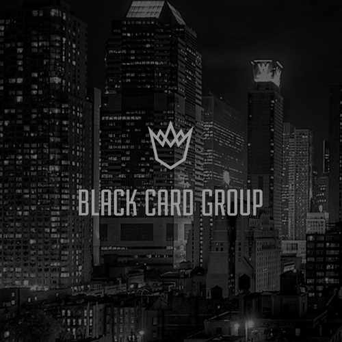 Minimalist logo with the title 'High Class Logo for Black Card Group'