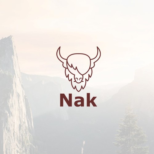 Wild logo with the title 'Yak animal logo'