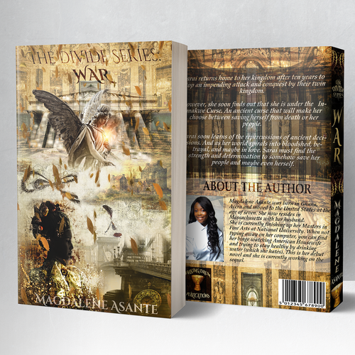 Historical romance book cover with the title '"The Divide Series: War" - My Submission To The Contest'