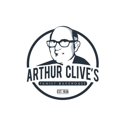 Bakeshop design with the title 'Vintage Family Owned Bakery Logo'