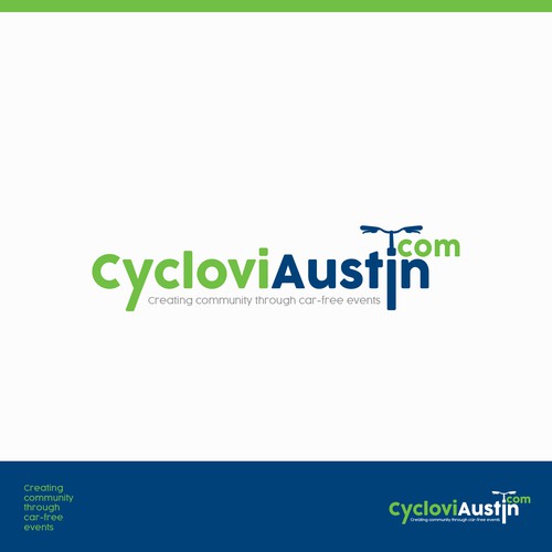 Electric bike logo with the title 'cyclovi logo design'