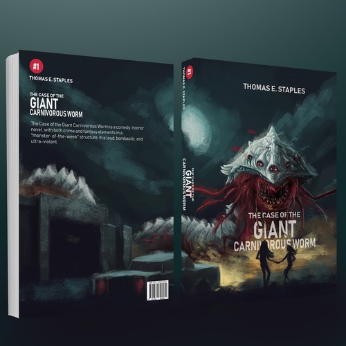 Monster book cover with the title 'worm monster'