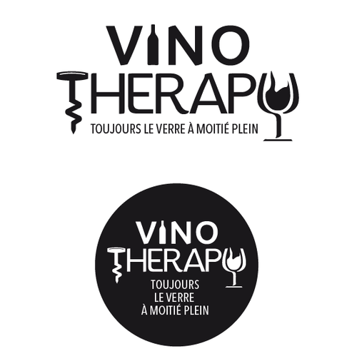 French logo with the title 'VINO THERAPY'