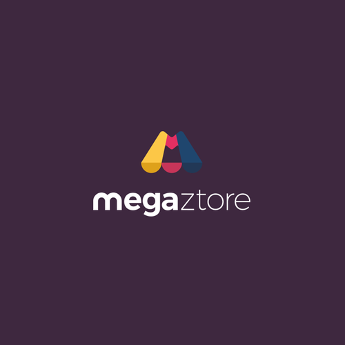 Shopping logo with the title 'Megazstore'