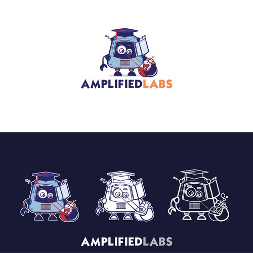 Robot brand with the title 'Amplified Labs'