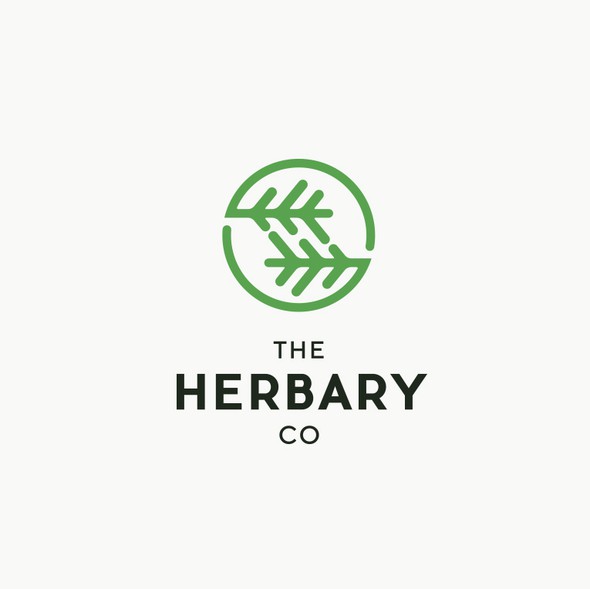 Retail design with the title 'THE HERBARY'