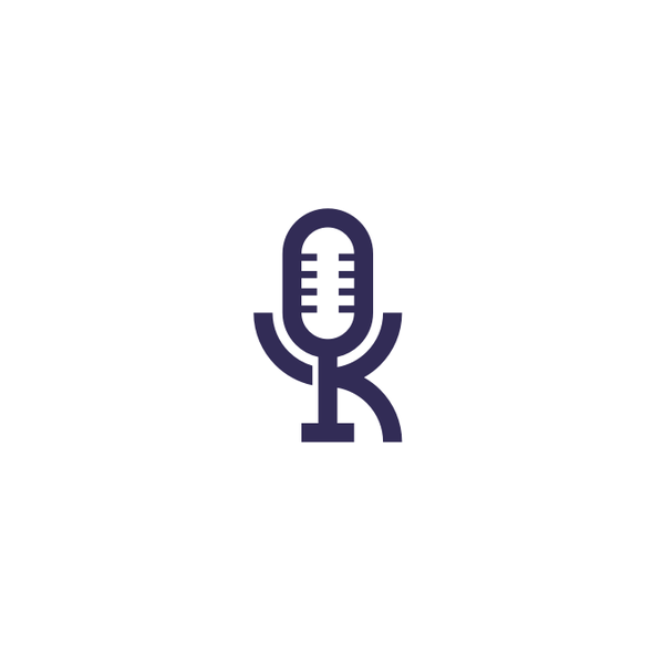 Microphone design with the title 'Kincy Podcast Network'