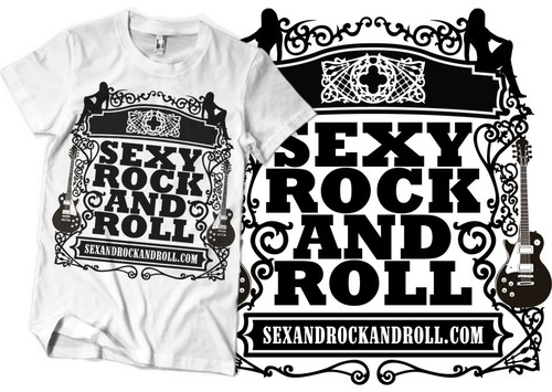 Internet t-shirt with the title 'T shirt design for SEX and ROCK and ROLL. com'