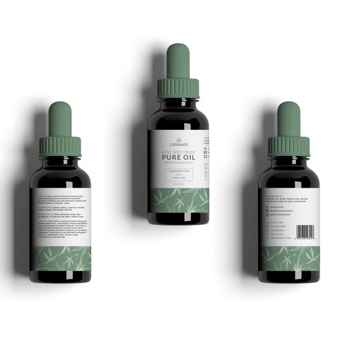 Scandinavian design with the title 'WINNER Clean and minimal label design for CannaVis'