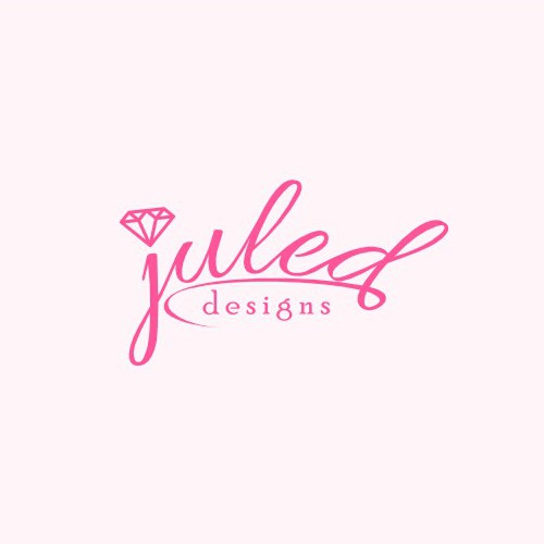 Lady logo with the title 'Juled Designs'