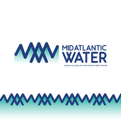 Atlantic design with the title 'MID ATLANTIC WATER'