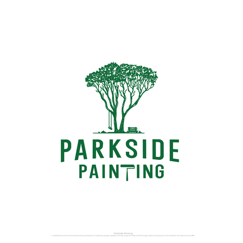 Painting logo with the title 'Painting Service for Outdoor Lovers'