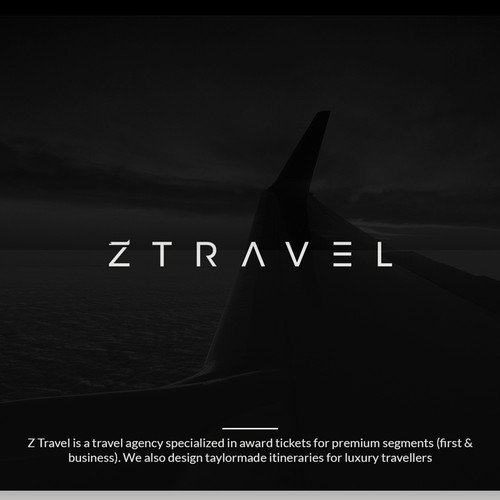 Travel agency design with the title 'Luxury modern logo design for Z Travel'