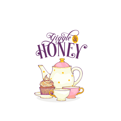 Diner design with the title 'Giggle + Honey'