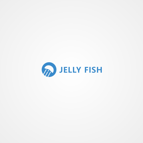 Jellyfish design with the title 'Logo Design | Jelly Fish'