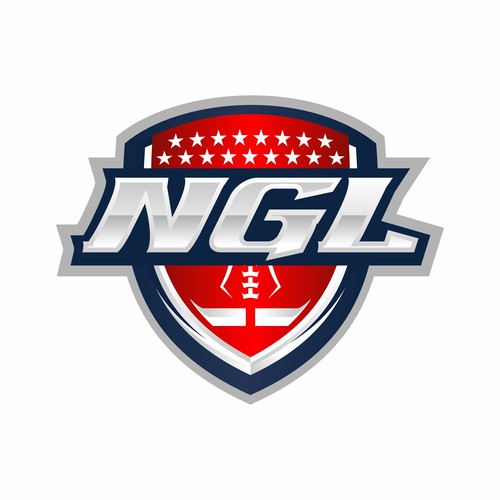Football design with the title 'NGL'