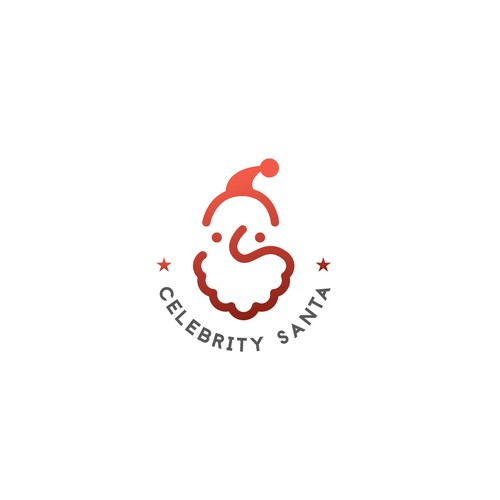Santa Claus logo with the title 'Logo for Celebrity Santa'