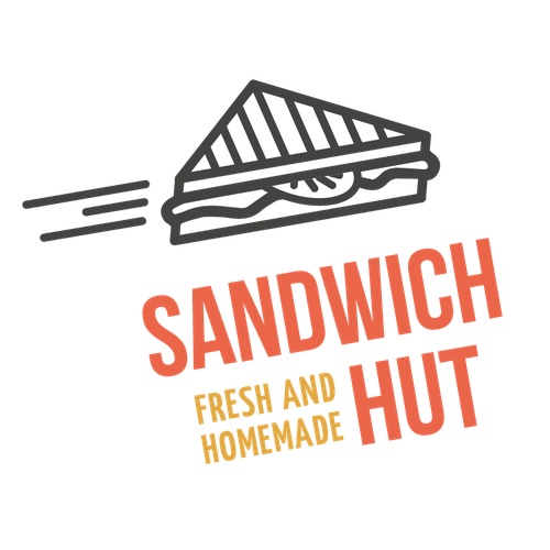 Fast food logo with the title 'Sandwich Hut'