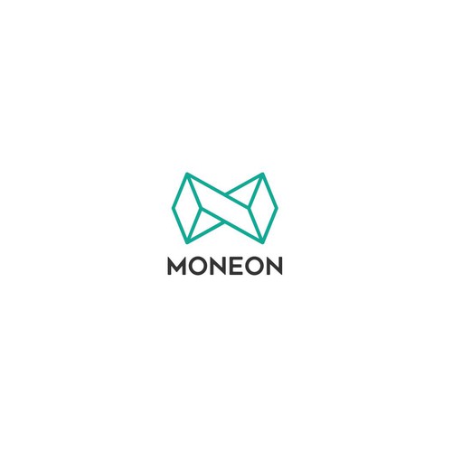 Moneygram logo with the title 'Logo for Moneon — the simplest finance app'