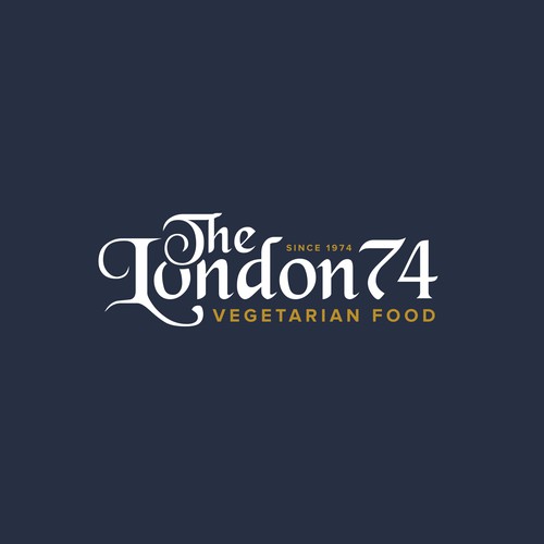Indian logo with the title 'The London 74 - Logo Design'