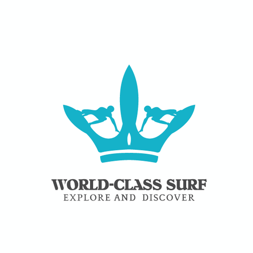 Surfer logo with the title 'Logo Contest Entries'