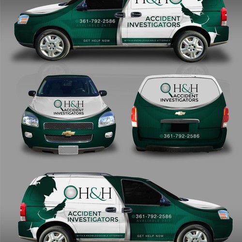 Ford design with the title 'H&H Accident Investigators'