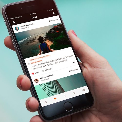 Feed design with the title 'BuddyPass'