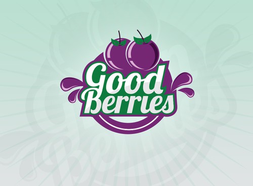 Juice logo with the title 'Help "GOOD BERRIES" Juice Makers with a new logo'