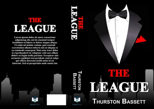 Classic book cover with the title 'Urban Fantasy Paperback and ebook Cover- The League. beneath the titlei'd like- Book One of The Post-Humans. seeing thi'