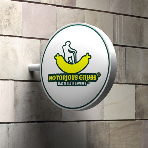 Meaningful brand with the title 'Provocative logo for streed food company'