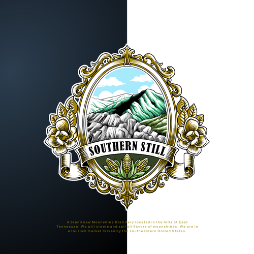 Decorative brand with the title 'southern still concept logo'