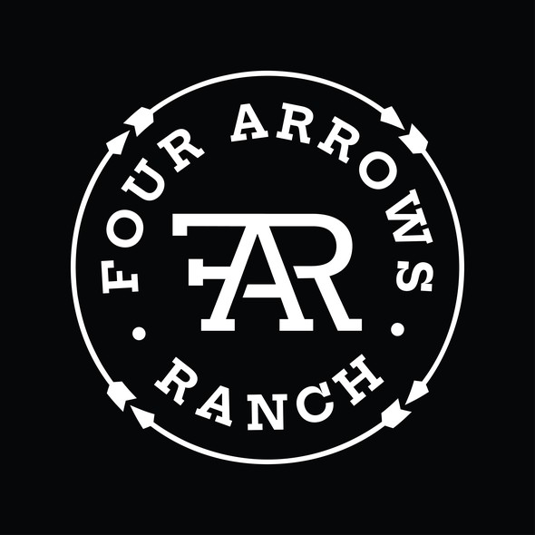 Ranch logo with the title 'FOUR ARROWS RANCH'