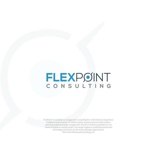 Corporate identity logo with the title 'Logo Design for Consulting Agency'