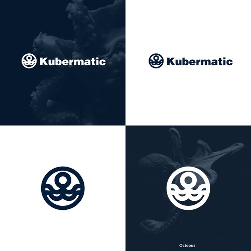 Squid logo with the title 'Minimal Octopus Logo'